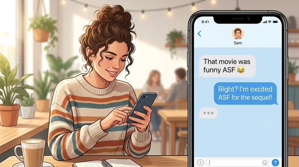 ASF Meaning in Text From Girl