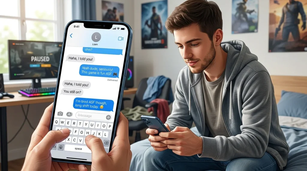 ASF Meaning in Text From a Guy