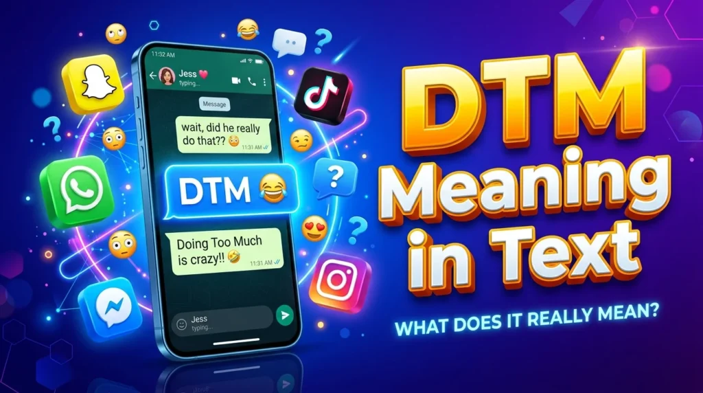 DTM Meaning in Text