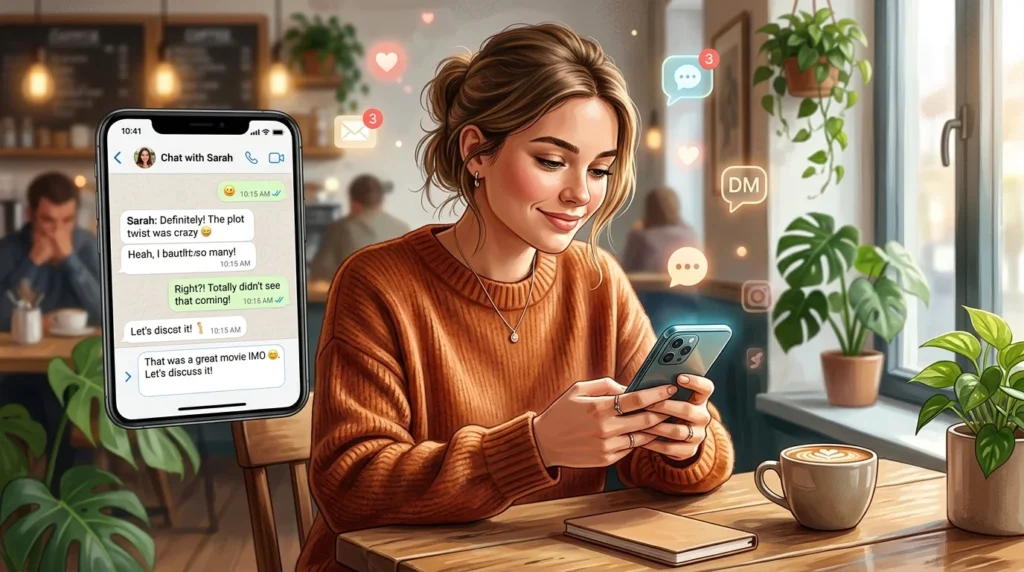 IMO Meaning in Text From Girl