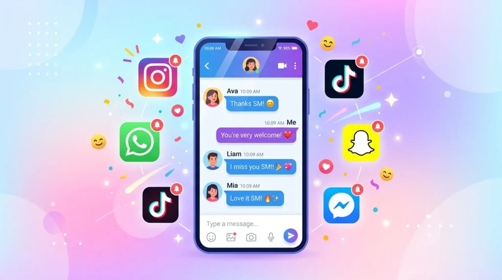 SM Meaning on Social Media Platforms