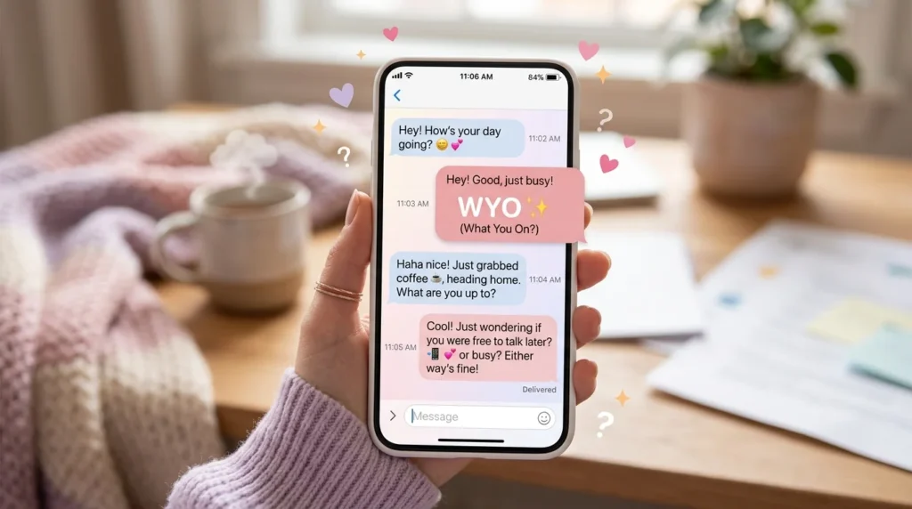 WYO Meaning in Text From Girl