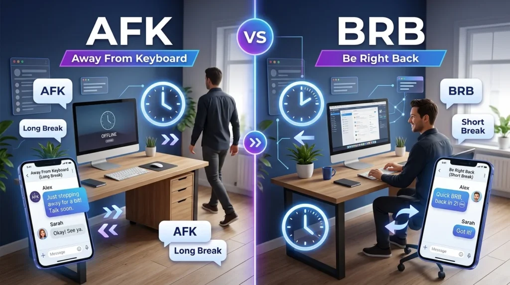 Difference Between AFK and BRB