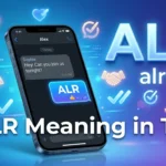 ALR Meaning in Text
