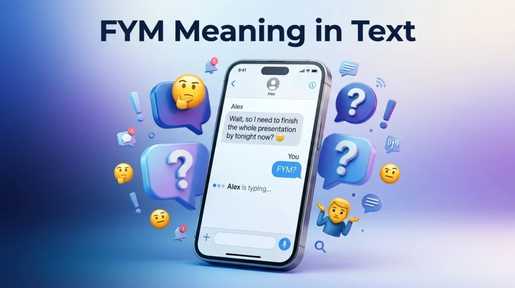FYM Meaning in Text