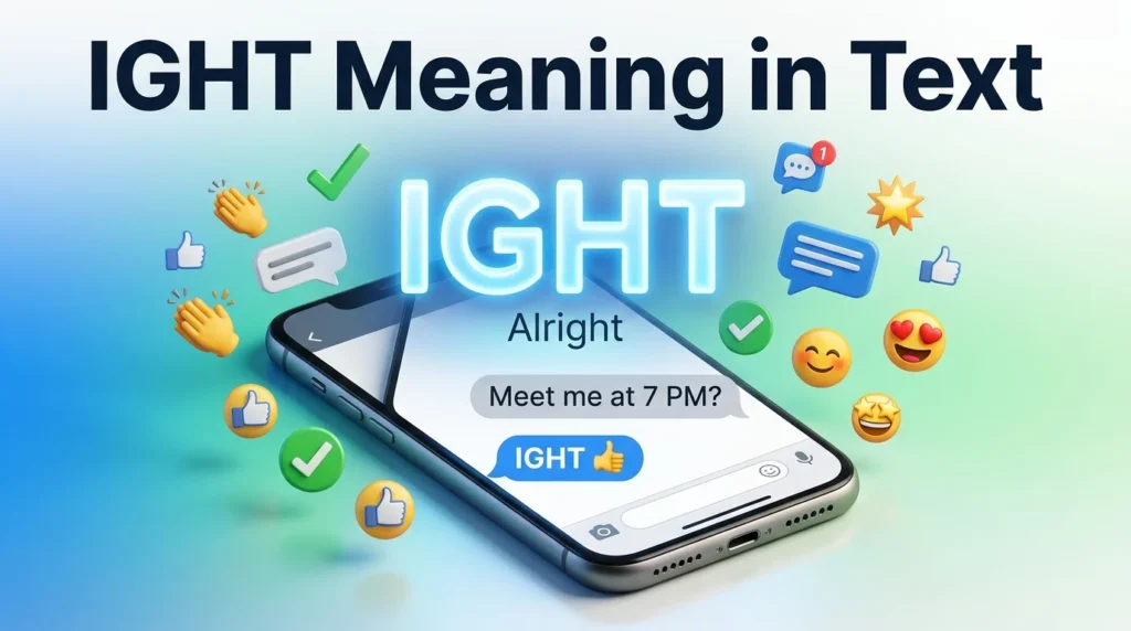 IGHT Meaning in Text