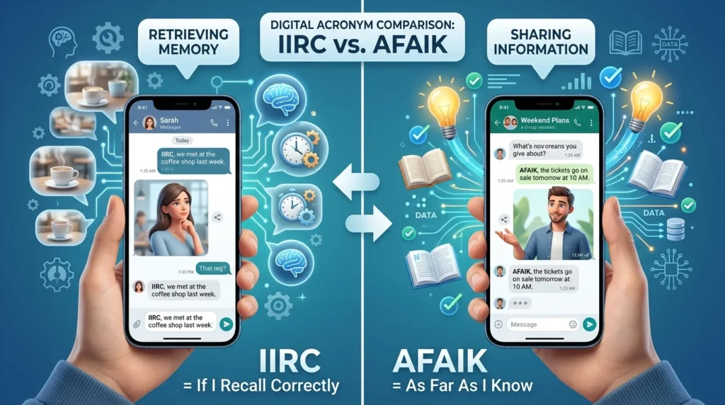 Difference Between IIRC and AFAIK