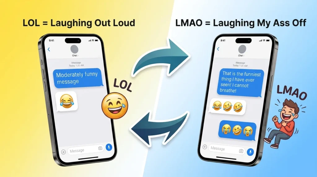 Difference Between LOL and LMAO