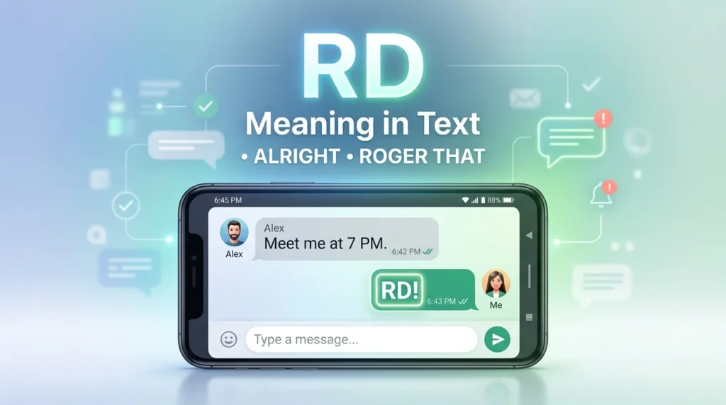 RD Meaning in Text