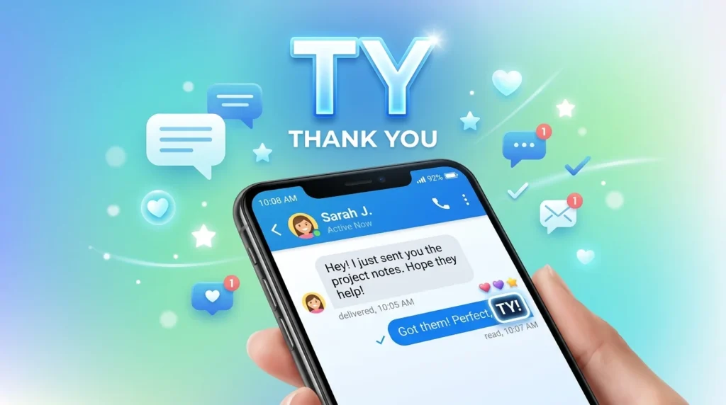 TY Meaning in Text
