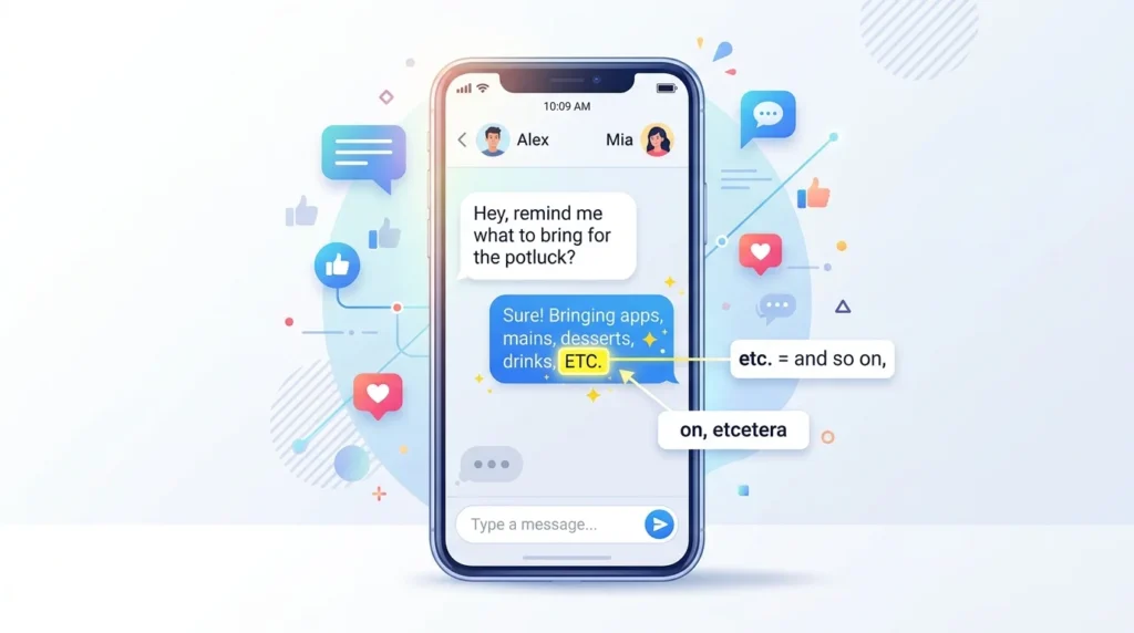 ETC Meaning in Text
