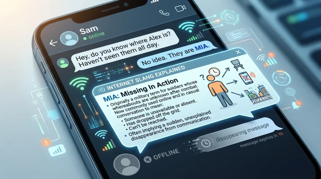 What Does MIA Mean in Text?