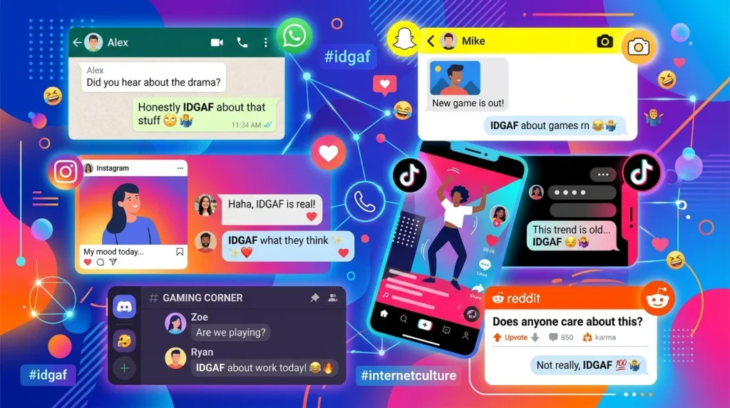 IDGAF Meaning on Social Media Platforms