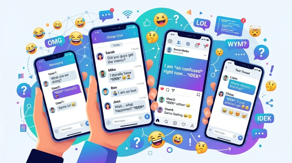 IDEK Meaning on Social Media Platforms