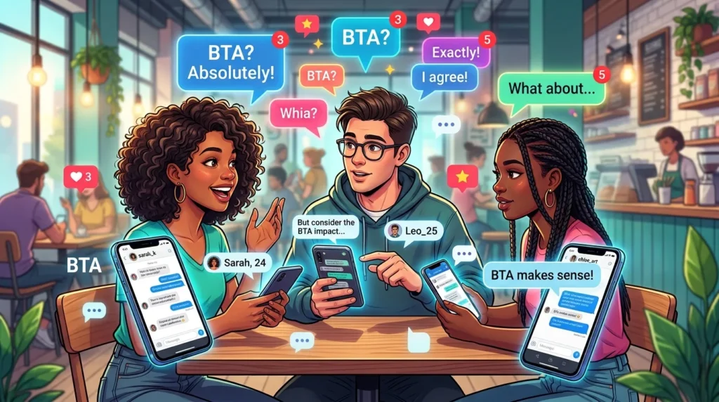 BTA Meaning on Social Media Platforms