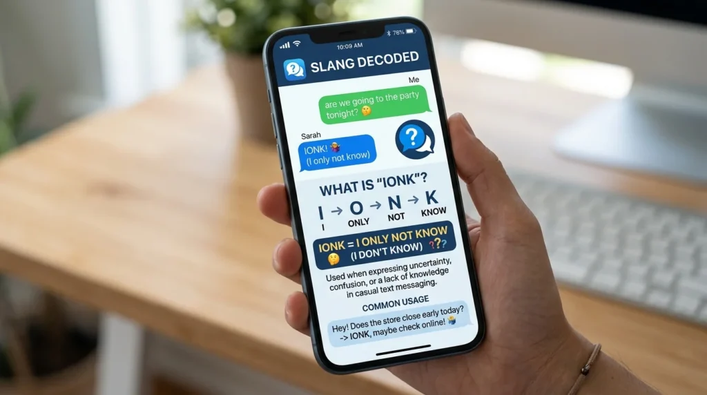 What Does IONK Mean in Text?