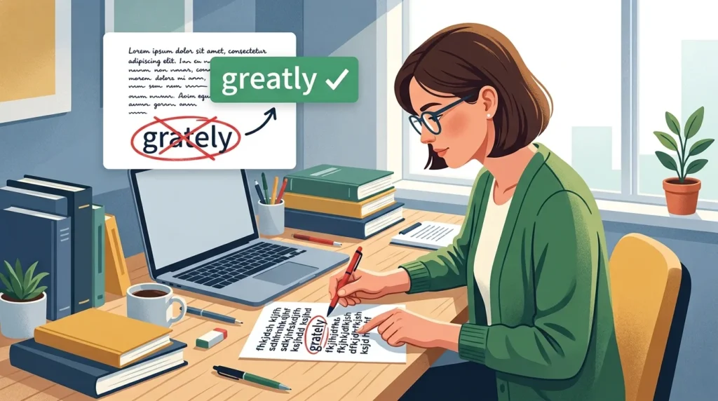 Grately vs Greatly