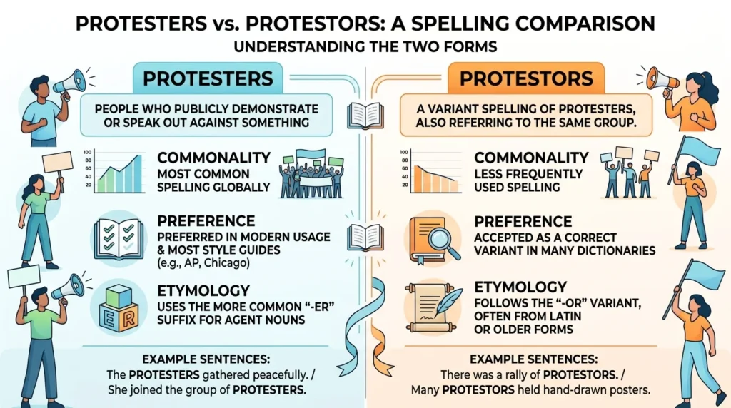 Protestors or Protesters