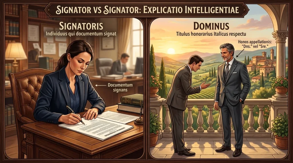 Signer vs Signor