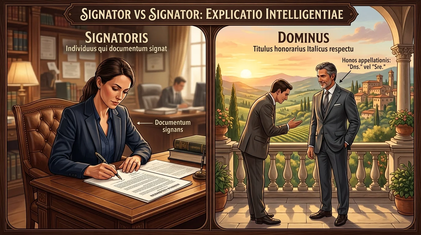 Signer vs Signor